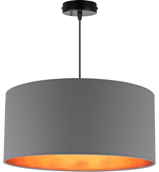 Závesné svietidlo Shade, 1x textilné tienidlo (výber zo 4 farieb), (výber z 3 farieb konštrukcie), (fi 44cm), g