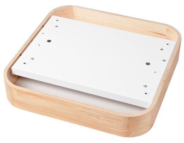 Stropné svietidlo NATURAL SQUARE 4xE27/15W/230V 45x45 cm borovica