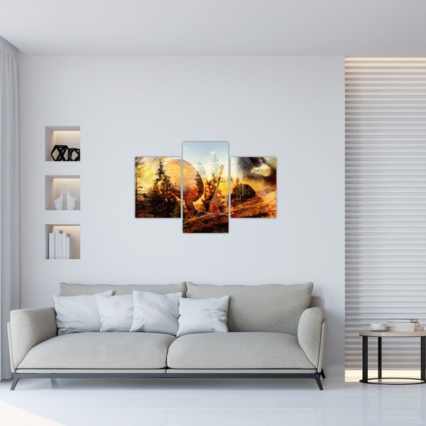 Obraz - Šamanský motív (90x60 cm)