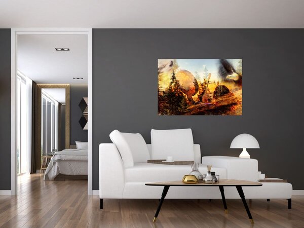 Obraz - Šamanský motív (90x60 cm)