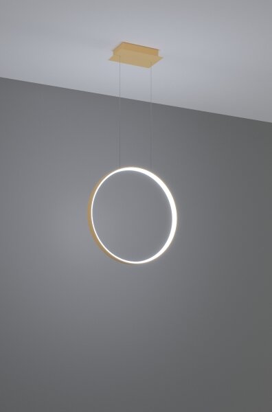 Thoro TH.221 - LED Luster na lanku RIO LED/30W/230V CRI95 4000K pr. 55 cm zlatá