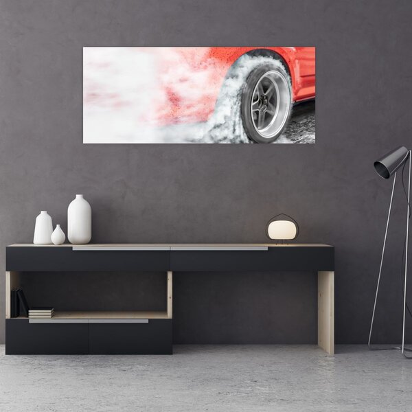 Obraz - Závodné auto (120x50 cm)