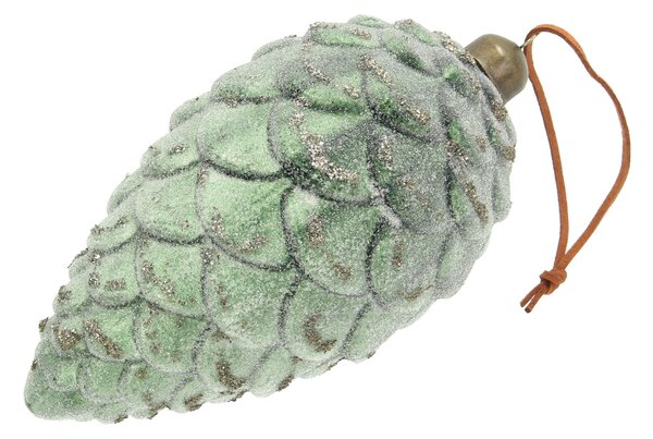 Ozdoba Frosted Pinecone 18 cm