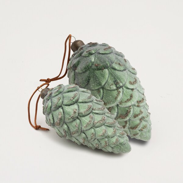 Ozdoba Frosted Pinecone 18 cm