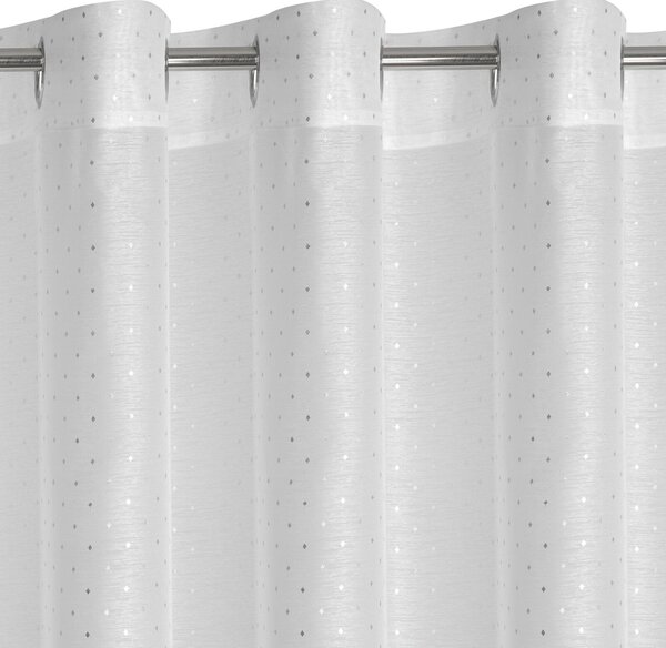 ZÁCLONA NA KRÚŽKOCH SIBEL 300 CM X 250 CM BIELA