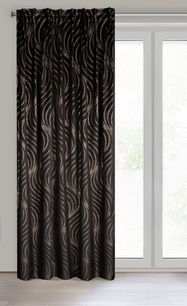 ZATEMŇOVACÍ ZÁVES NA PÁSKE LIMITED COLLECTION VICTORIA3 140X270 CM ČIERNA BX