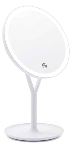 Bezdoteku LED kozmetické make-up zrkadlo Ypsilon okrúhle nabíjacie bielej