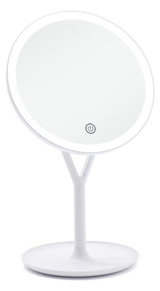 Bezdoteku LED kozmetické make-up zrkadlo Ypsilon okrúhle nabíjacie bielej