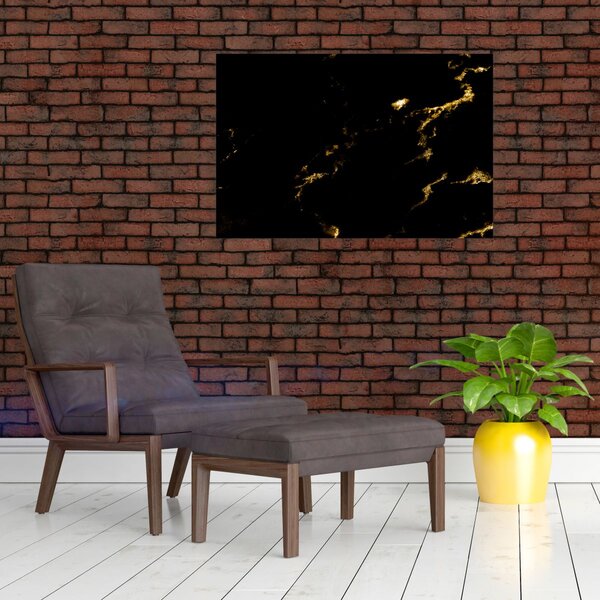 Obraz - Zlaý dekor (90x60 cm)