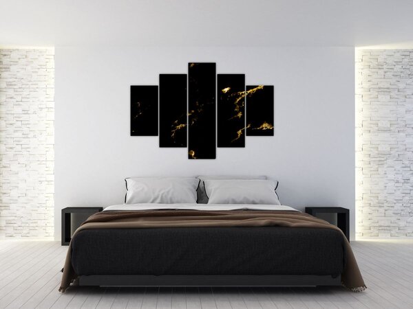 Obraz - Zlaý dekor (150x105 cm)