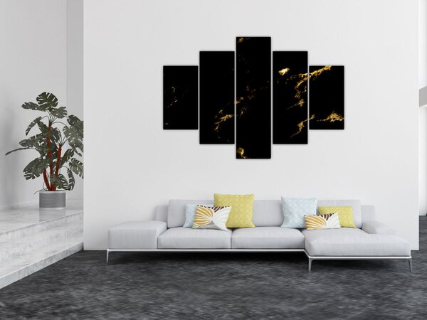 Obraz - Zlaý dekor (150x105 cm)