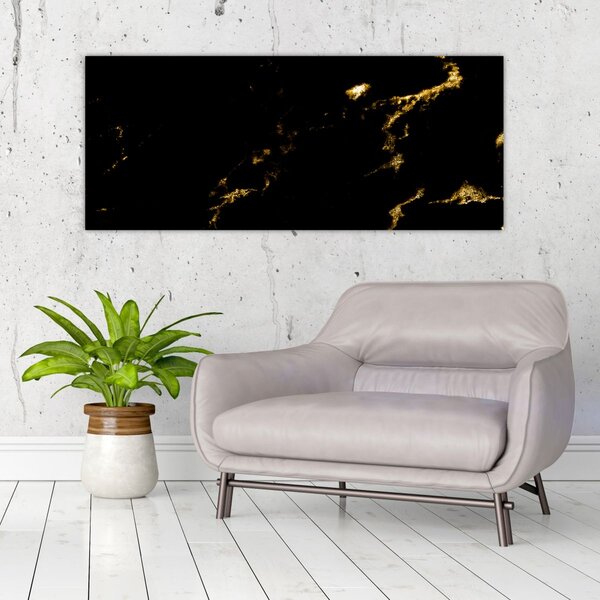 Obraz - Zlaý dekor (120x50 cm)
