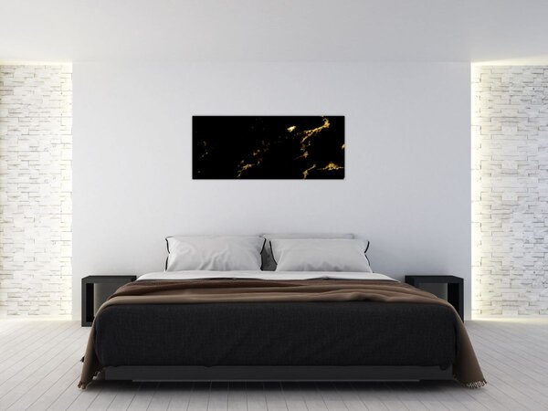 Obraz - Zlaý dekor (120x50 cm)