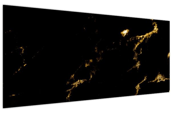 Obraz - Zlaý dekor (120x50 cm)