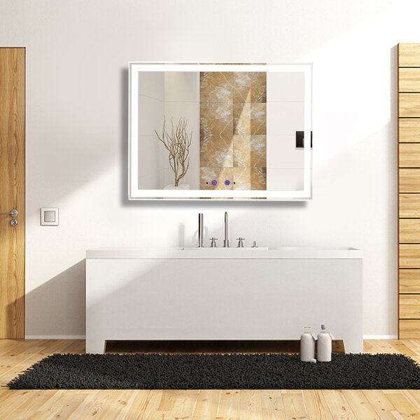 Bezdoteku Nemlžící kúpeľňové zrkadlo s LED osvetlením 80x60 cm KZ1