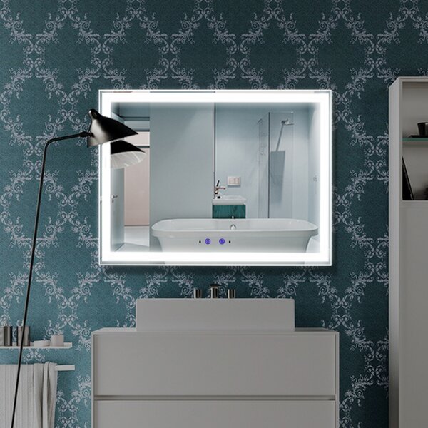 Bezdoteku Nemlžící kúpeľňové zrkadlo s LED osvetlením 80x60 cm KZ1