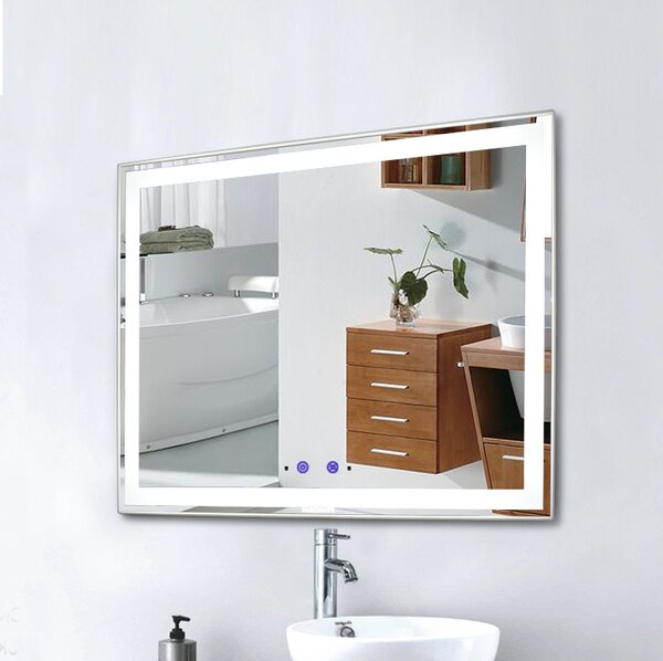 Bezdoteku Nemlžící kúpeľňové zrkadlo s LED osvetlením 80x60 cm KZ1