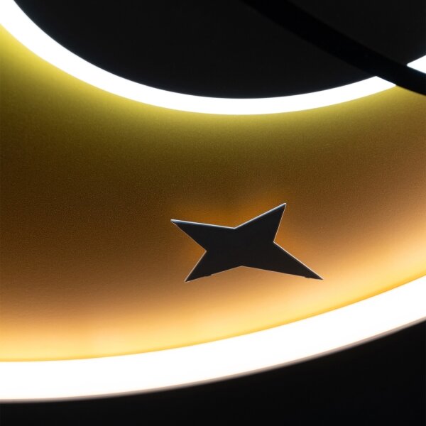 Brilagi -LED Detské stropné svietidlo STARSHIP LED/64W/230V 3000/4500/6000K žltá