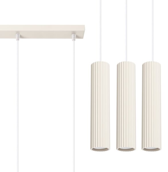 Sollux SL.1594 - Luster na lanku KARBON 3xGU10/10W/230V krémová