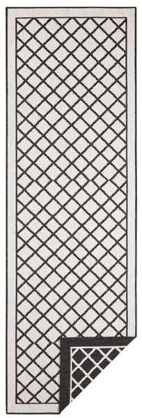 Hanse Home , Kusový koberec Twin Supreme 103425 Sydney black creme – na von aj na doma, 160x230, čierna, chodba / predsieň