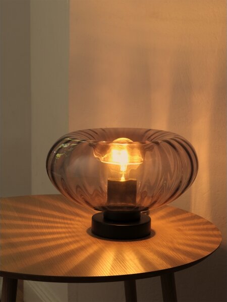 Osram - Stolová lampa DECOR SMOKE 1xE27/12W/230V čierna/dymovošedá