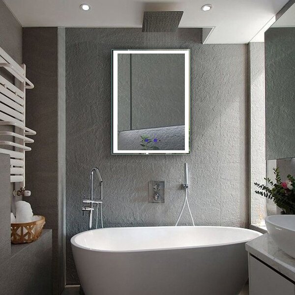 Bezdoteku Nemlžící kúpeľňové zrkadlo s LED osvetlením na výšku 60x80 cm KZ2