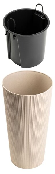 PLASTOVÝ KVETINÁČ URBANIKA ECO 57X29,5 CM LATTE