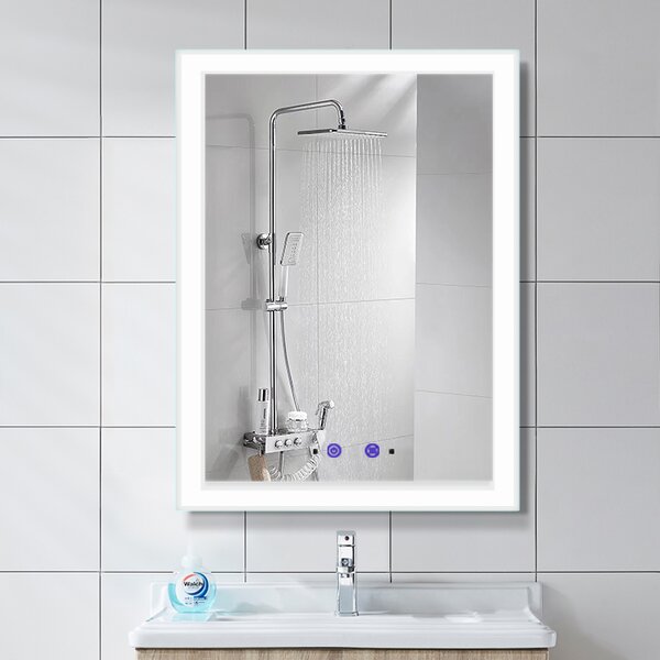 Bezdoteku Nemlžící kúpeľňové zrkadlo s LED osvetlením na výšku 60x80 cm KZ2