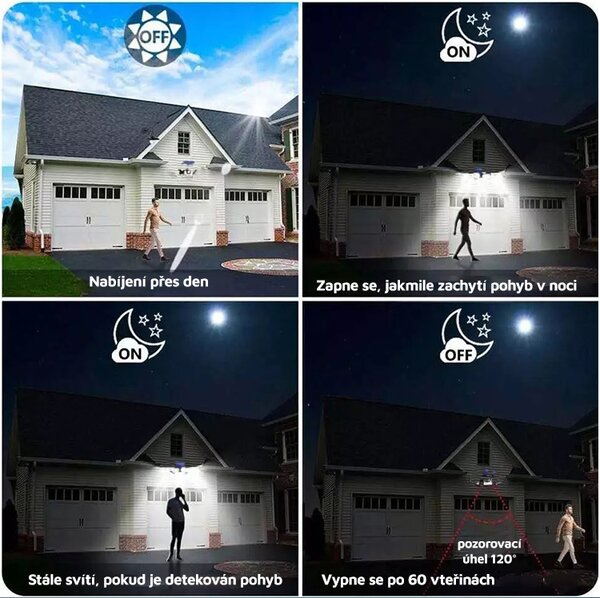 Bezdoteku LEDSolar 83 COB vonkajšie svetlo, bezdrôtové, 5W, studené sv