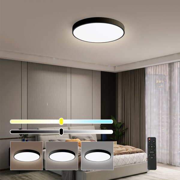 Brilagi-LED Stmievateľné svietidlo POOL SMART LED/48W/230V 40 cm Wi-Fi Tuya+DO čierne