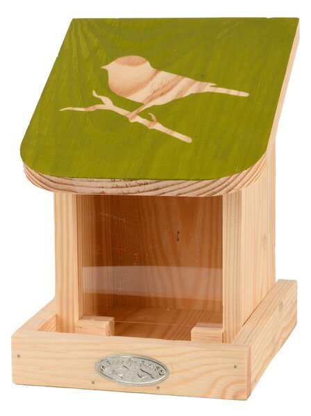 Kŕmidlo pre vtákov z masívnej borovice Esschert Design Diapozitiv, dĺžka 17 cm