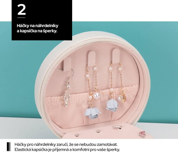 Bezdoteku Šperkovnica Lily biela