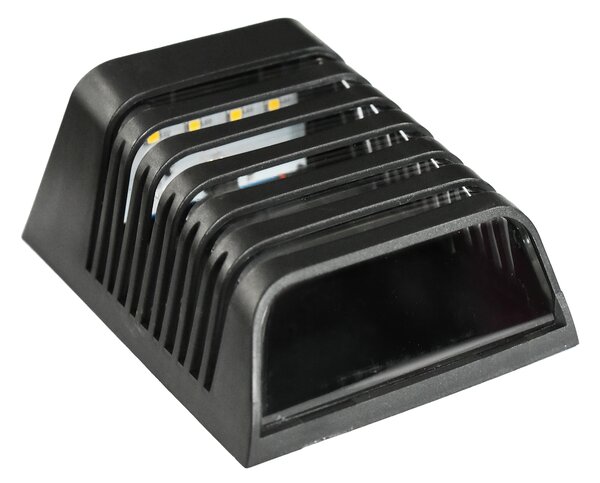 Exteriérové solárne nástenné LED svietidlo Strip, 1x LED 0,12w, čierna