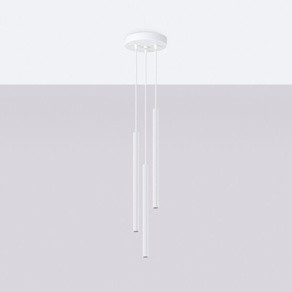 Sollux SL.1340 - Luster na lanku ARCHE 3xG9/8W/230V biela