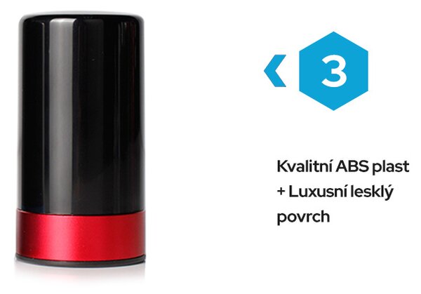 Bezdoteku Elektrická vákuová zátka na víno čierna VACU