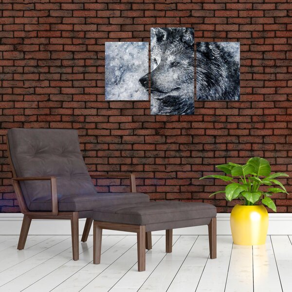 Obraz - Kreslený vlk (90x60 cm)