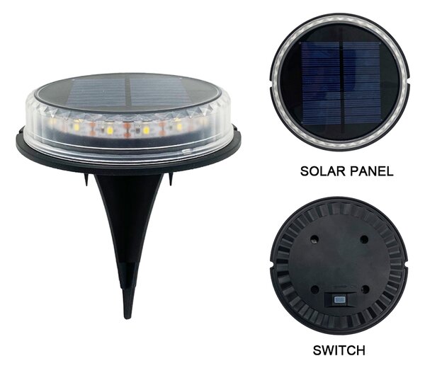 Bezdoteku LEDsolar 17Z vonkajšie svetlo na zapichnutie do zeme 1 ks, 17 LED, bezdrôtové, iPRO, 1W, teplá farba