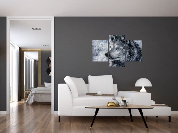 Obraz - Kreslený vlk (90x60 cm)