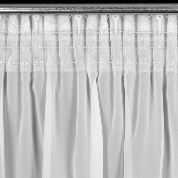 ZÁCLONA NA PÁSKE ARLETA 135X270 CM BIELA