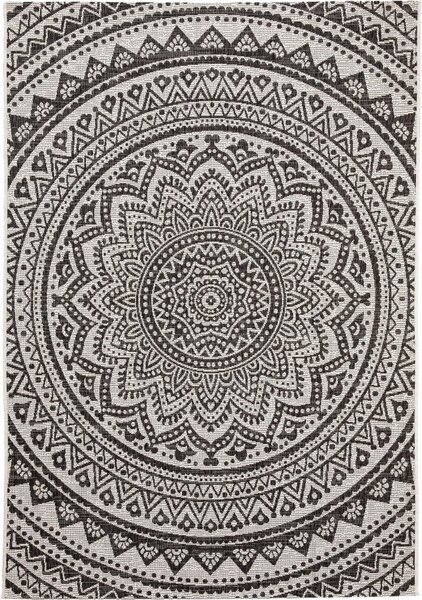 MOOD SELECTION Exteriérový koberec Cleo White/Black - koberec ROZMER CM: 140 x 200