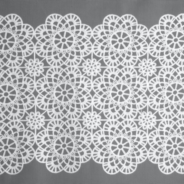 ZÁCLONA NA KRÚŽKOCH AFRODYTA 140X250 CM CM BIELA