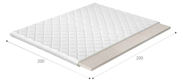 Obojstranný penový matrac (topper) Linez 200 200x200 cm
