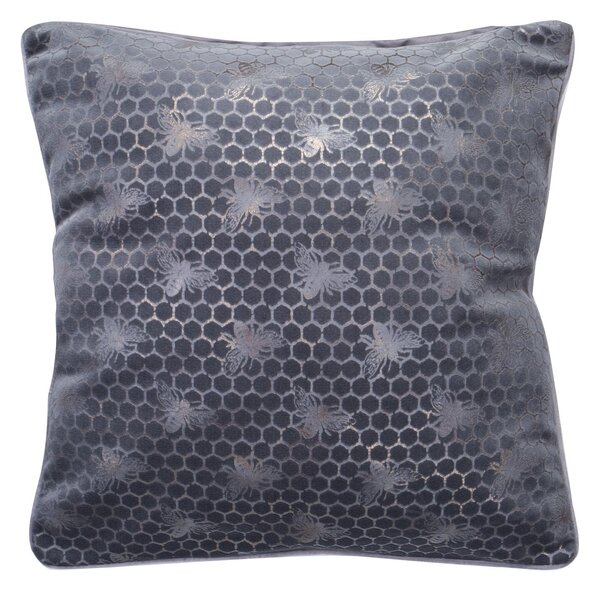 DEKORAČNÁ OBLIEČKA NA VANKÚŠ VELVET20 45X45 CM STRIEBORNÁ