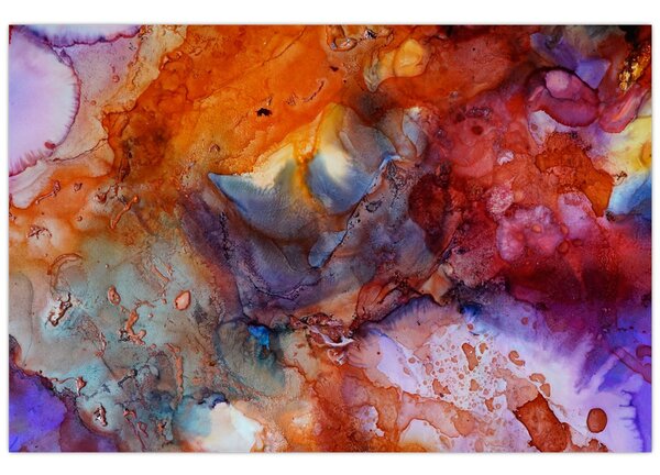 Obraz - Abstraktné atramentové umenie (90x60 cm)