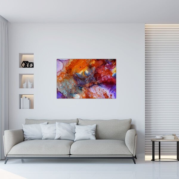 Obraz - Abstraktné atramentové umenie (90x60 cm)