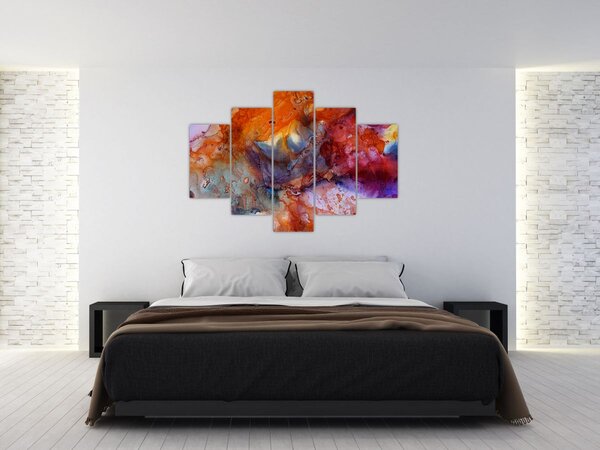 Obraz - Abstraktné atramentové umenie (150x105 cm)