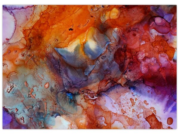 Obraz - Abstraktné atramentové umenie (70x50 cm)