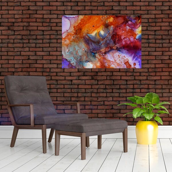 Obraz - Abstraktné atramentové umenie (90x60 cm)
