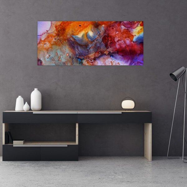 Obraz - Abstraktné atramentové umenie (120x50 cm)