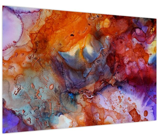 Obraz - Abstraktné atramentové umenie (90x60 cm)